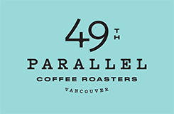 49th Parallel Cafe & Lucky's Doughnuts Logo