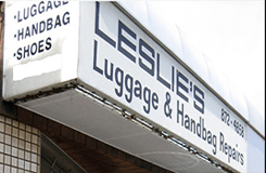 Leslie's Luggage & Shoe Repair Logo