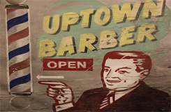 Uptown Barbers Logo