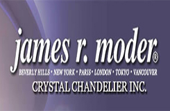 James R. Moder Crystal Chandelier Logo